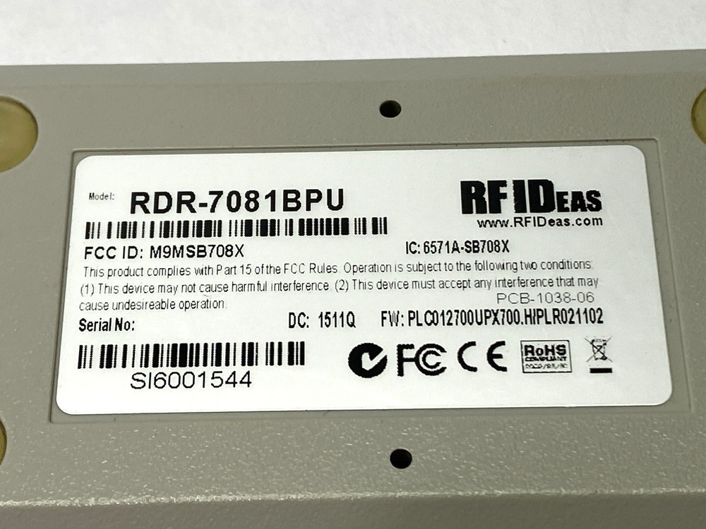 RFID RDR-7081BPU Access Control Reader