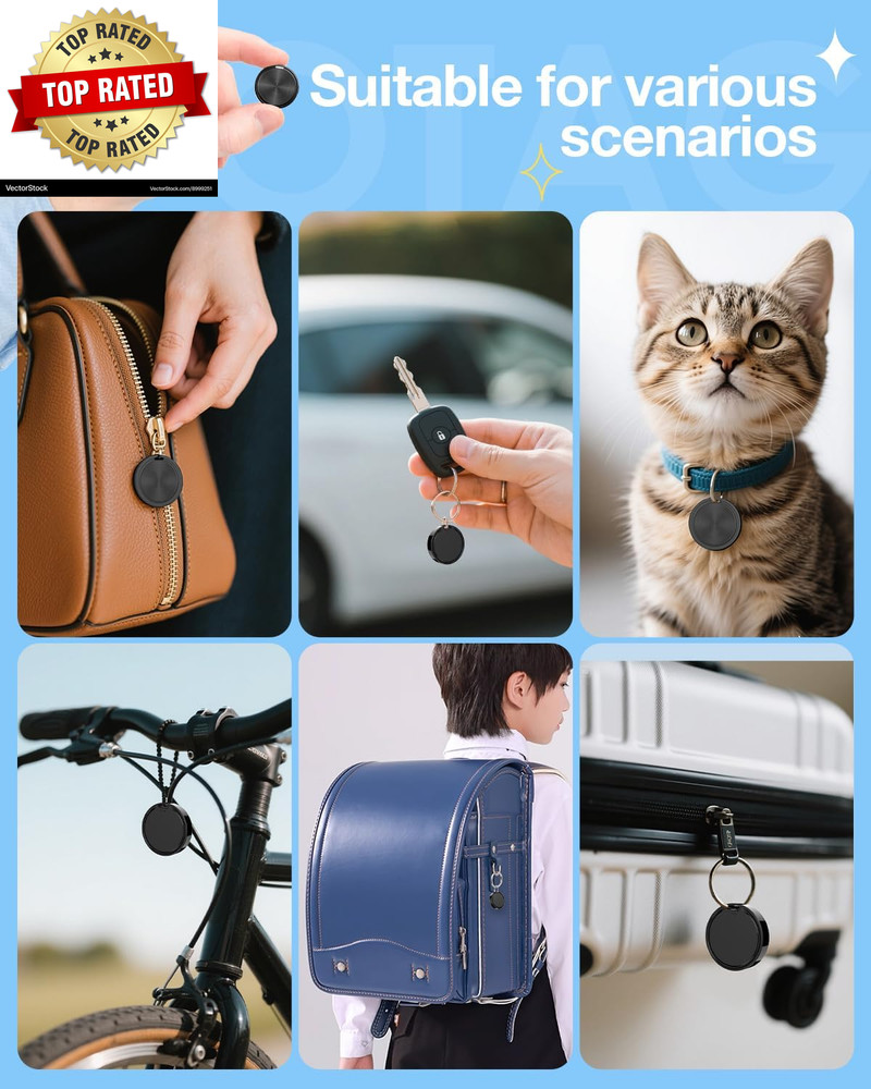 Air Tags for Android,Air Tags-4 Pack Android,Android Tracker Tags