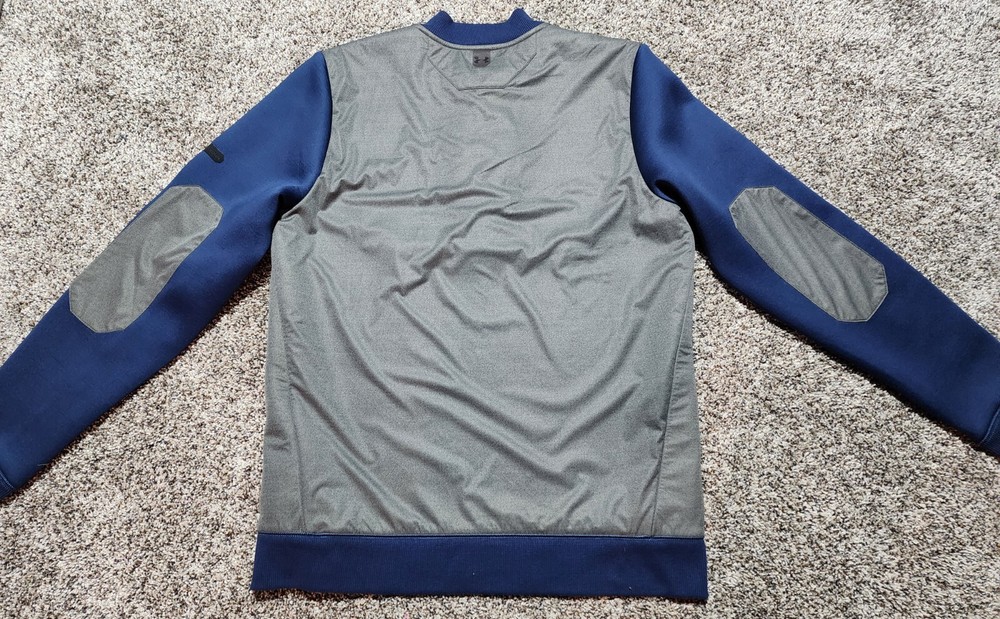 Mint! UNDER ARMOUR Gore Windstopper Golf Jacket-Mens Medium-Blue Gray
