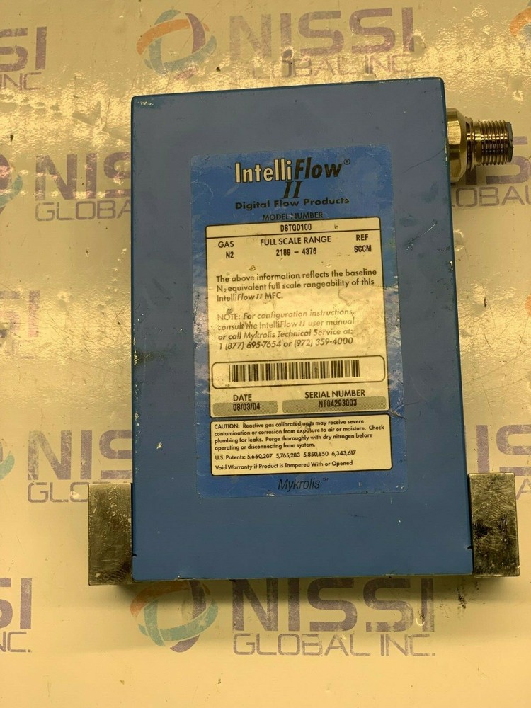 MYKROLLIS DSTGD100 INTELLIFLOW II DIGITAL FLOW CONTROLLER 4000SCCM