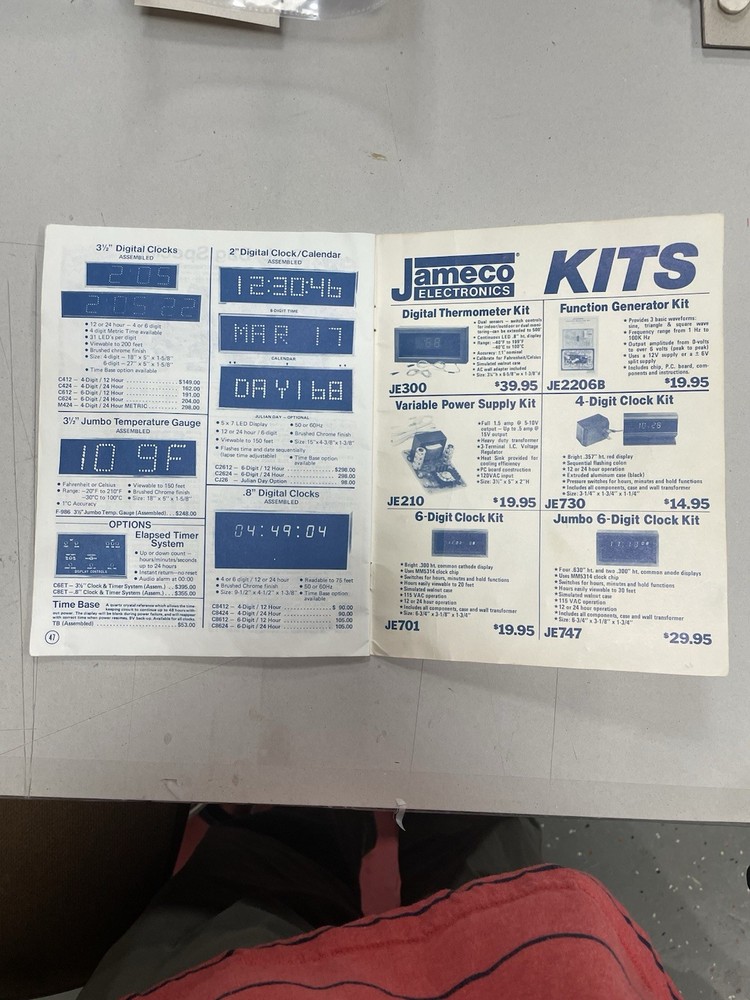 Jameco Electronics Original 1981 Catalog