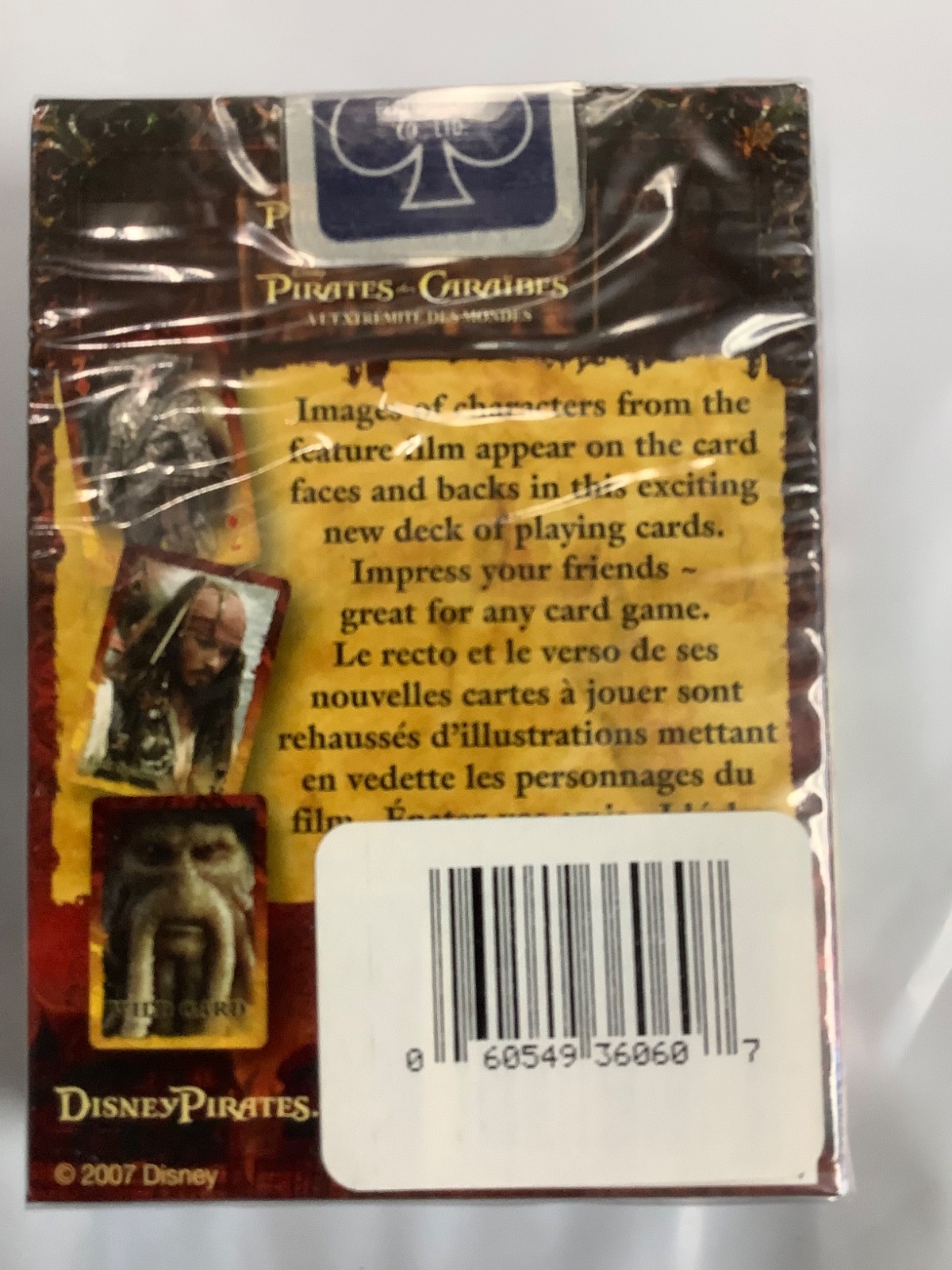 Disney Pirates Of The Caribbean At Worlds End Bicycle Playing Cards Sealed 2007