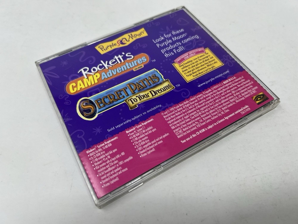 Purple Moon Rockett's First Dance CD-ROM For Windows PC & Mac