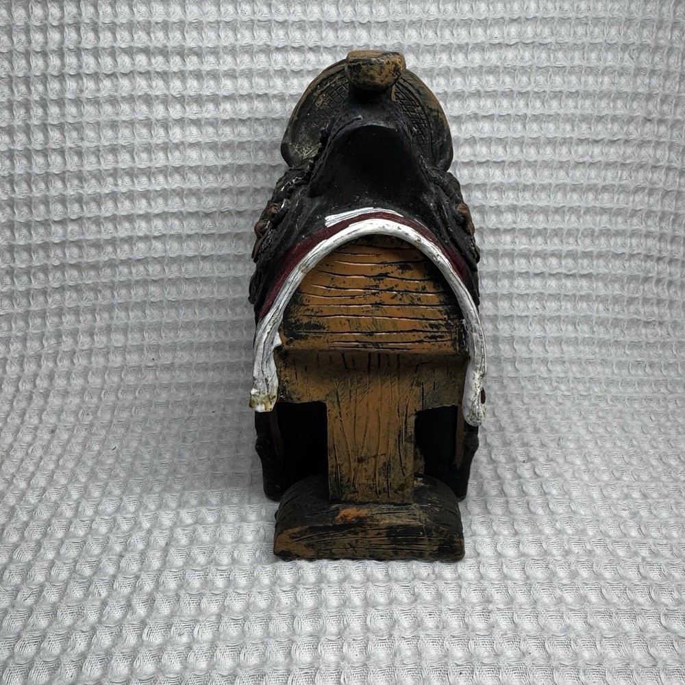 Southwestern Reflections Western Saddle Figurine Rustic Decor
