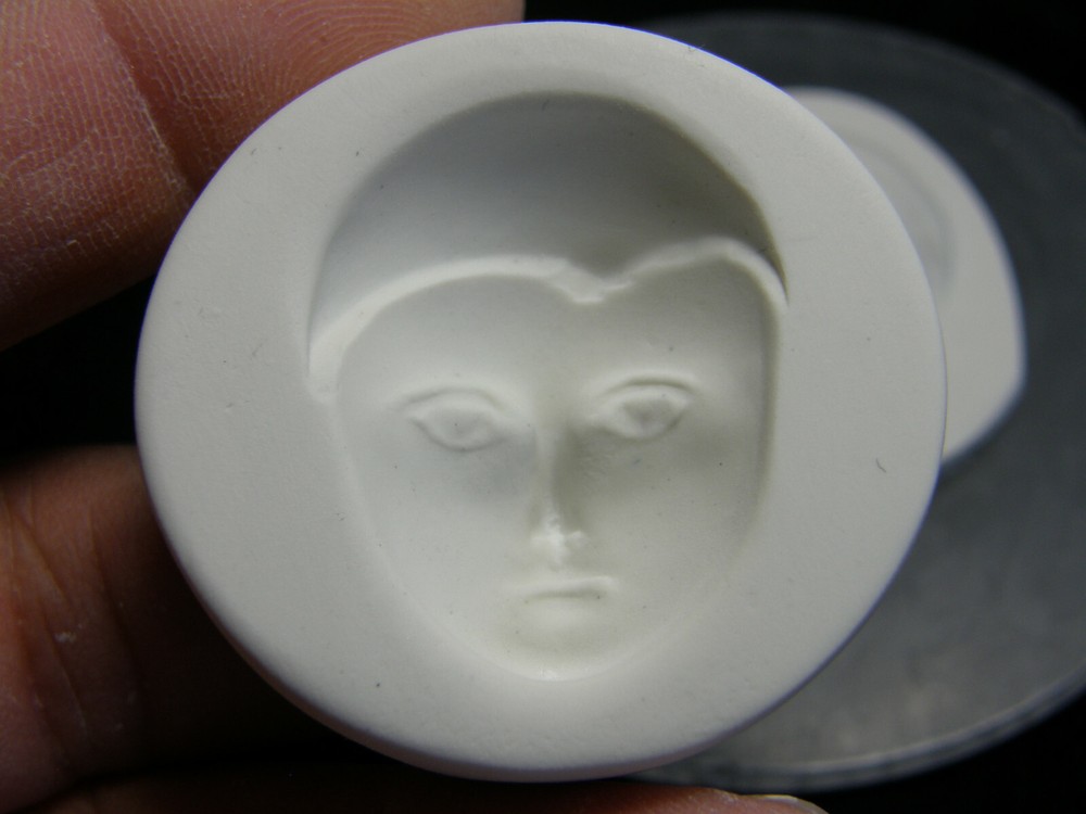 Goddess Face Polymer Clay Mold (MD1026)
