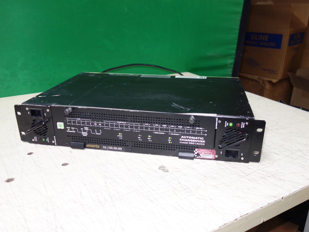 Evertz 5601ACO2 Automatic Changeover for 5601MSC Master Clock/Sync Generator