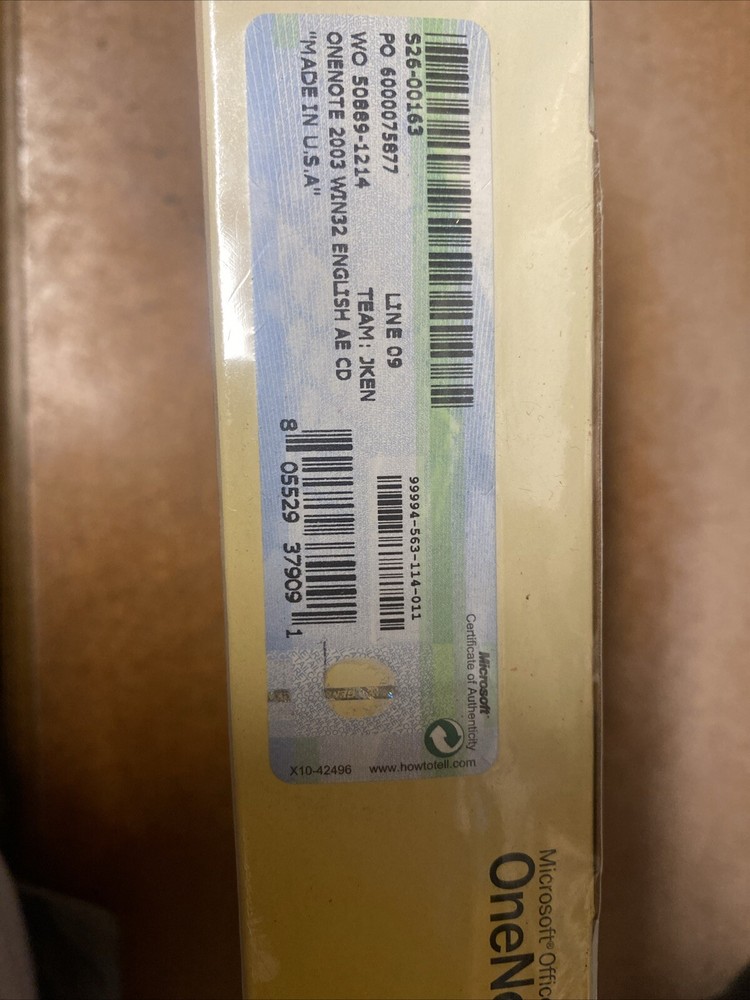 Microsoft OneNote 2003 Academic Edition - Sealed / New Big Box