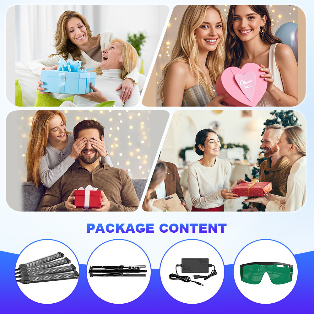 Sun Home Tanning Lamp Face Body Sunlamp Vitamin D UV Goggles Spa Skin Tone Rays