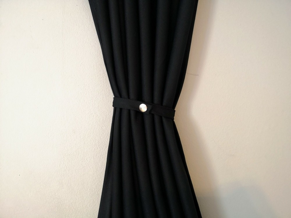 ⭐⭐⭐ FORD TRANSIT Blackout Curtains 2 SIDE WINDOWS SET BLACK ⭐⭐⭐