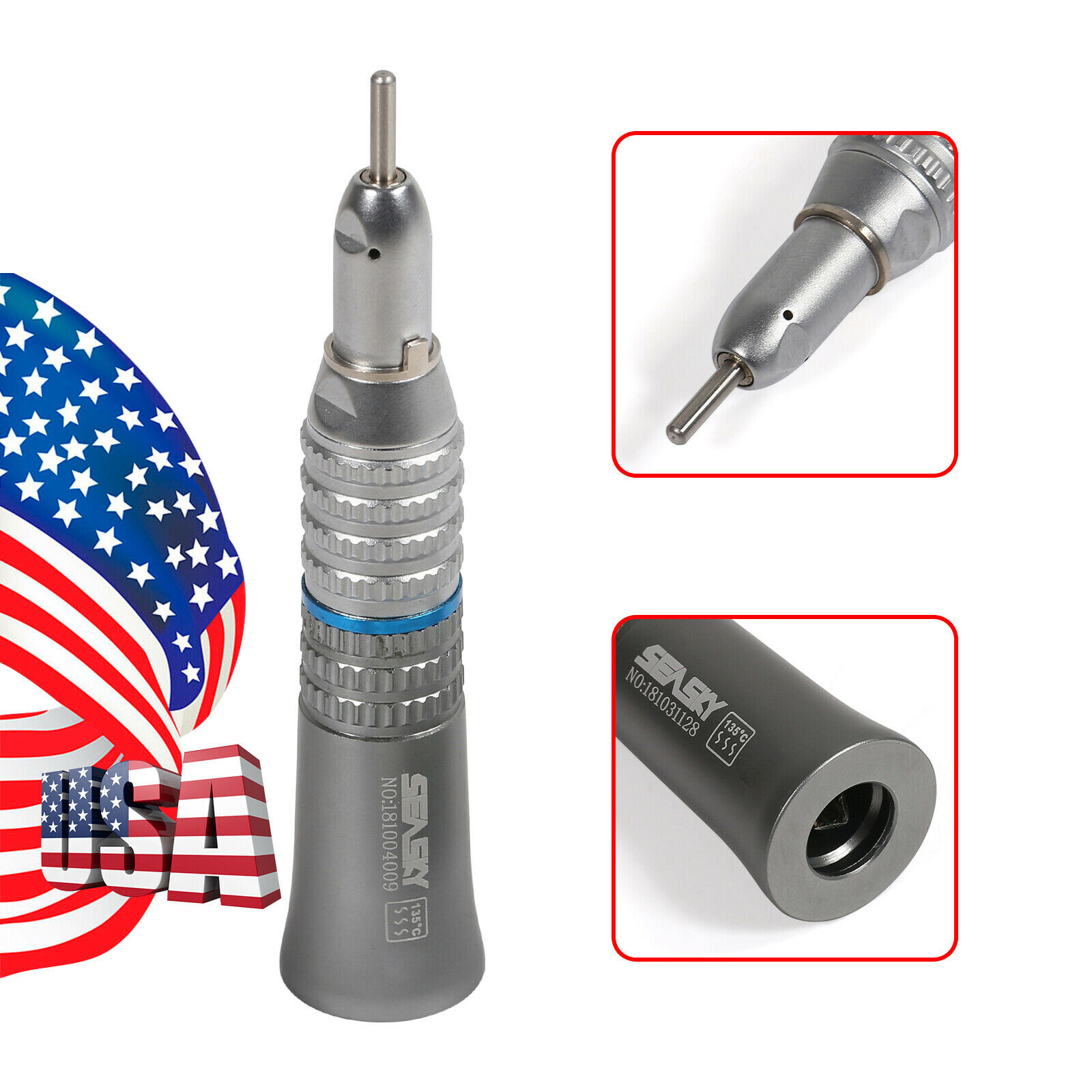 NSK Style Dental Slow Low Speed Straight Handpiece Nose Cone E-type SEASKY HP