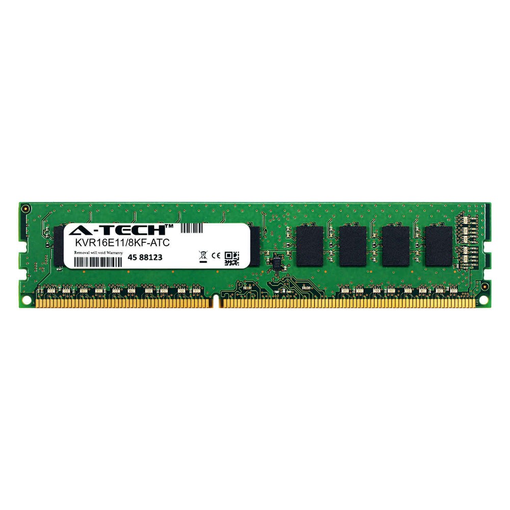 8GB PC3-12800E ECC UDIMM (Kingston KVR16E11/8KF Equivalent) Server Memory RAM
