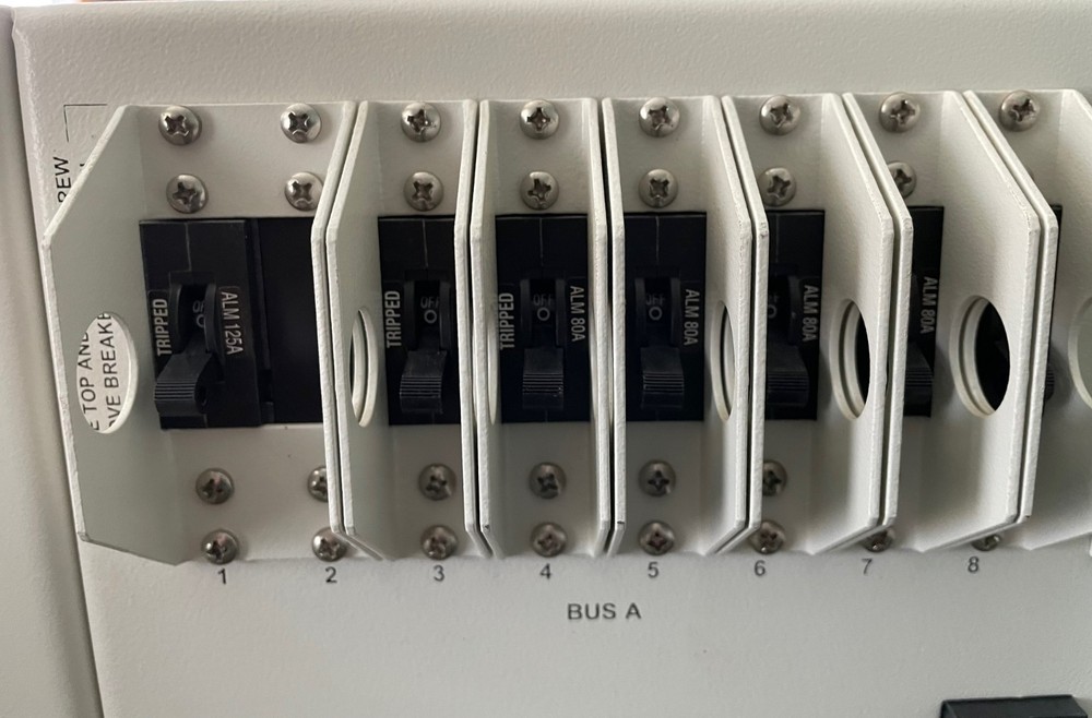 High-Amperage 8/8 CB Breaker & 4/4 GMT Panel with breakers. Never used.