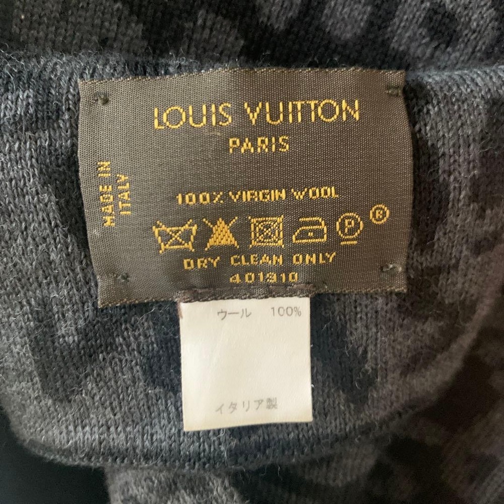Used LOUIS VUITTON wool scarf