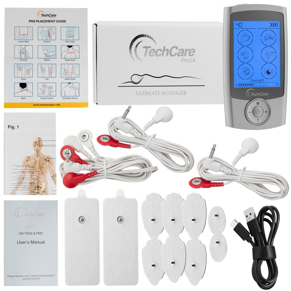 Tens Unit Muscle Stimulator 24 Modes EMS Pulse Massager Machine Dev... Fast Ship