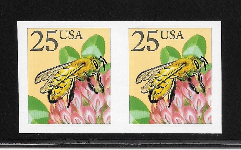 IMPERFORATE ERROR Coil Pair Scott # 2281a, SMALL  Block Tagging, MNH