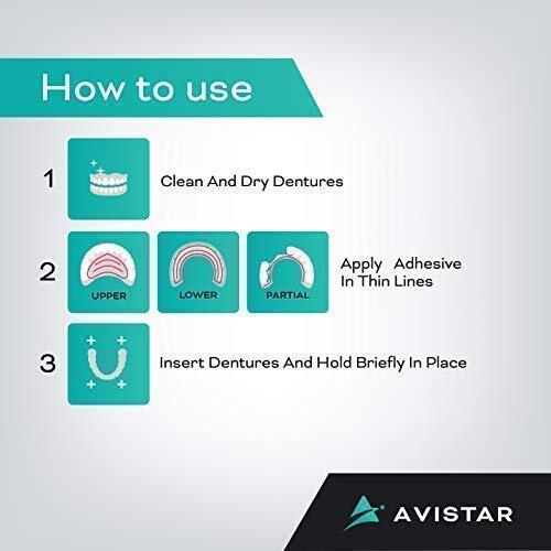 Denture Adhesive Cream 5 Pack Extra Strong Hold With Easy Application