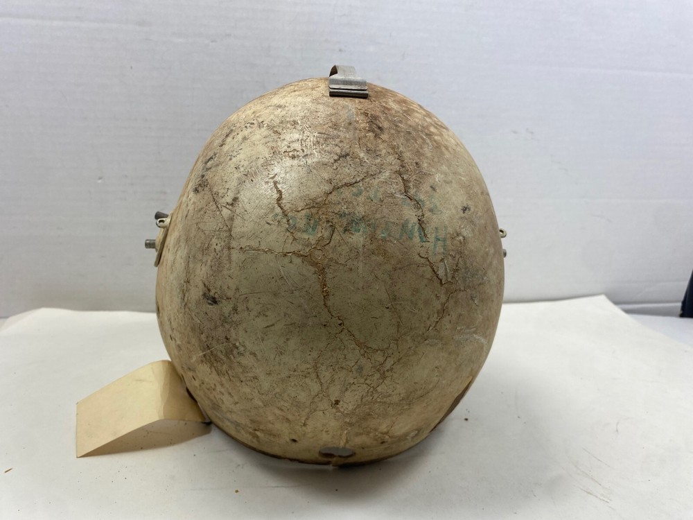 WW2 P-4 Flight Helmet, MB-4 Shell LARGE used and abused