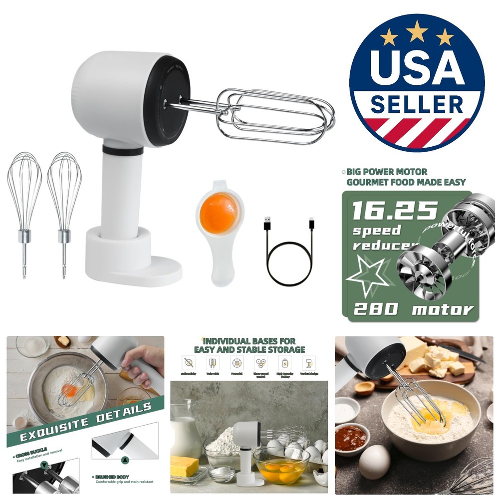 High-Performance Hand Mixer with Adjustable Speed Control for Effortless Baking