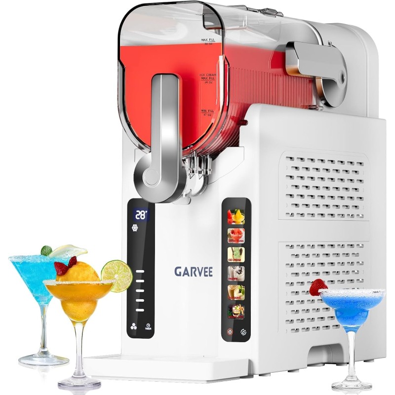 Slushie Machine 70 Oz with LED Display & 6 Pre-Set Programs for Home
