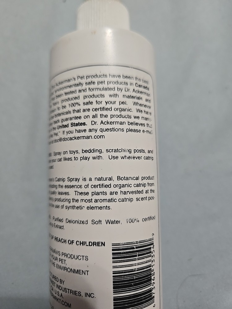 Doc Ackermans Catnip Spray 8oz