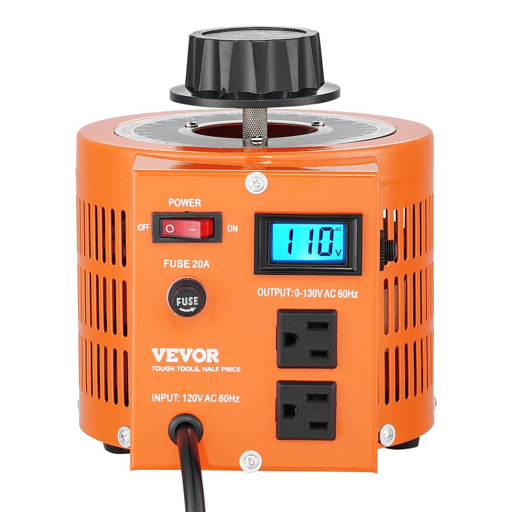 VEVOR Bench Top 20 Amp Variable Auto Transformer with LCD Digital Display