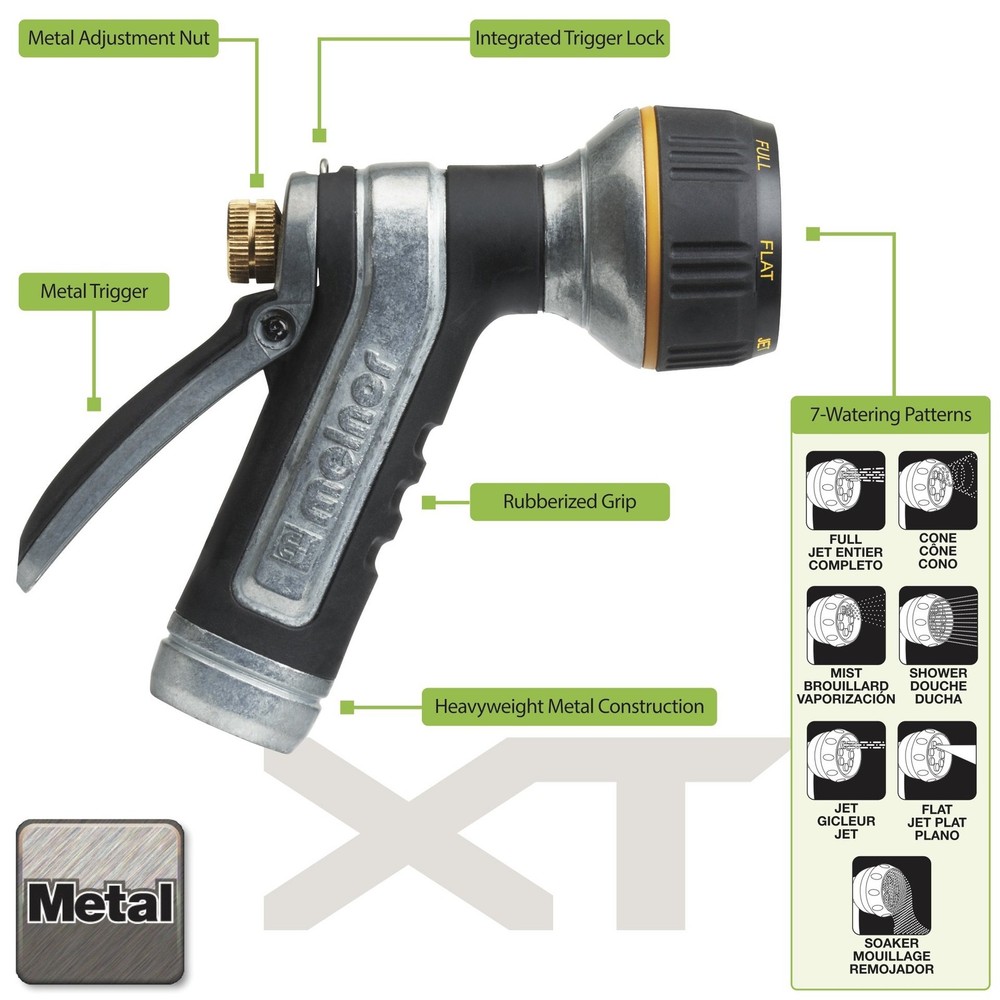 65020-AMZ Metal Nozzle with QuickConnect Product Adapter Set, Multi-Pattern, ...