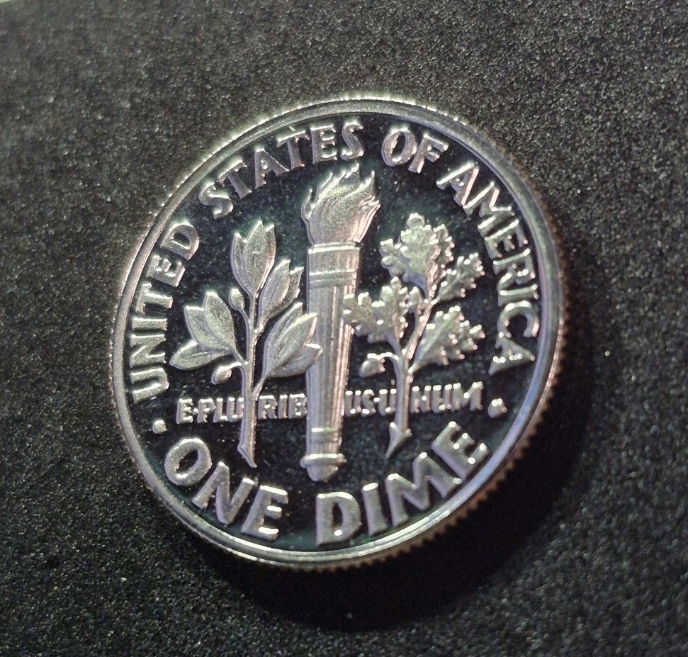 1990 S Gem DCam Proof Roosevelt Dime Clad Mint