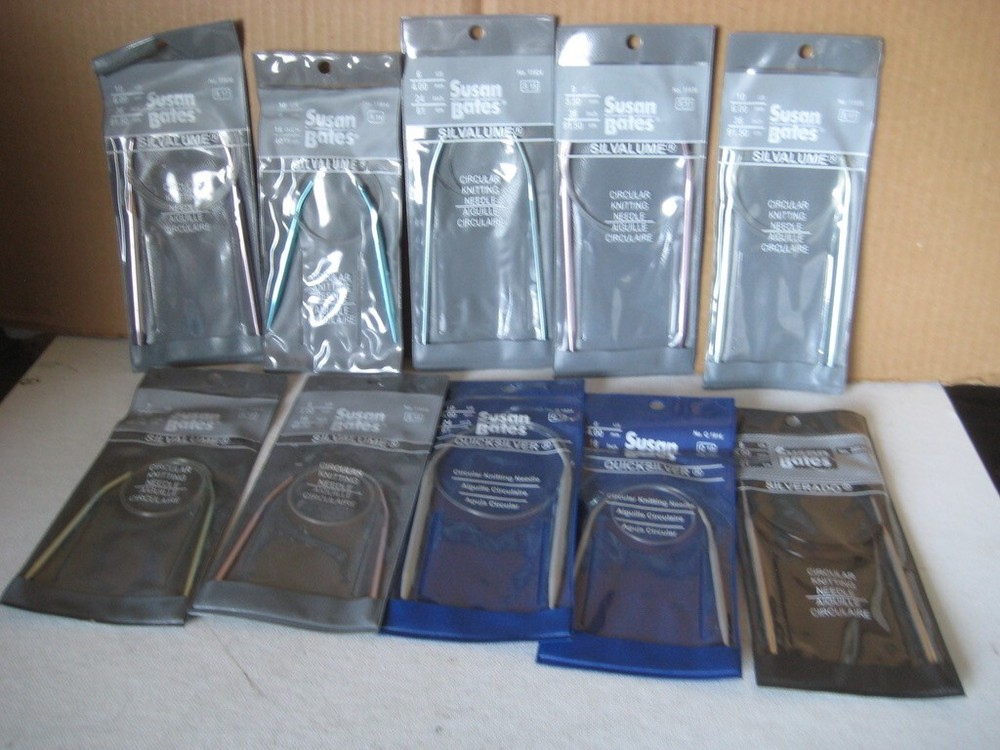 Susan Bates Circular Knitting Needles (10 pieces) Assorted Size
