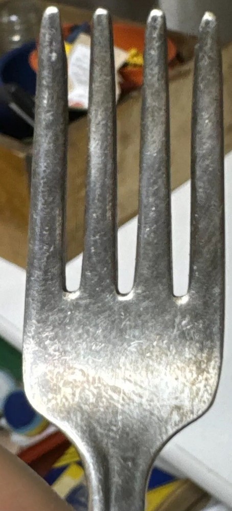 VTG Holmes & Edward’s Silver Infused & Plated Child’s Fork! 4 1/2” Floral Heavy