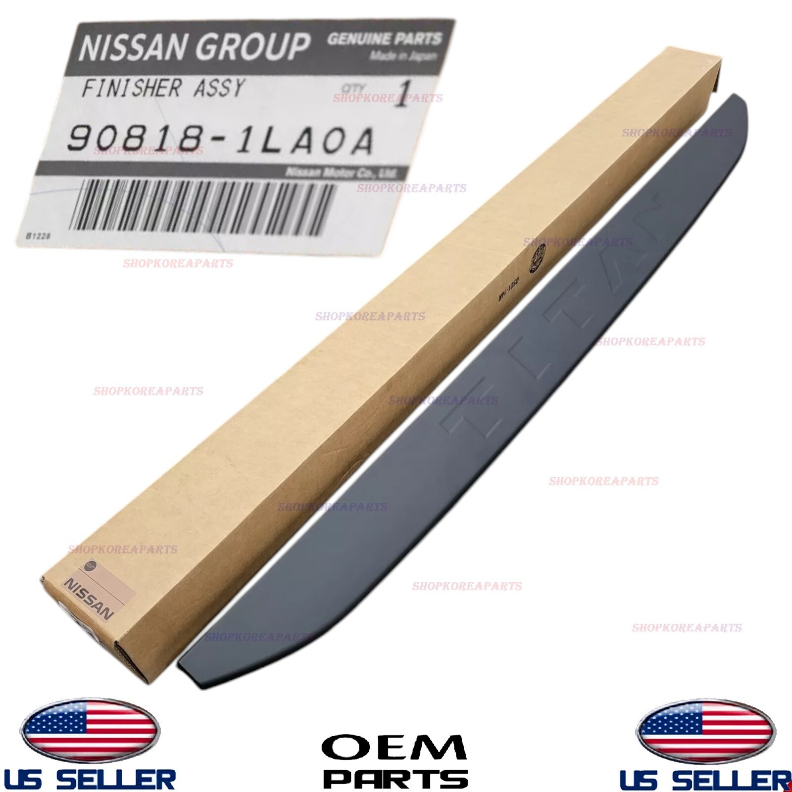 Genuine OEM Tailgate Top Bed Cap Cover Nissan Titan 2016-2024 93486-9FV0A