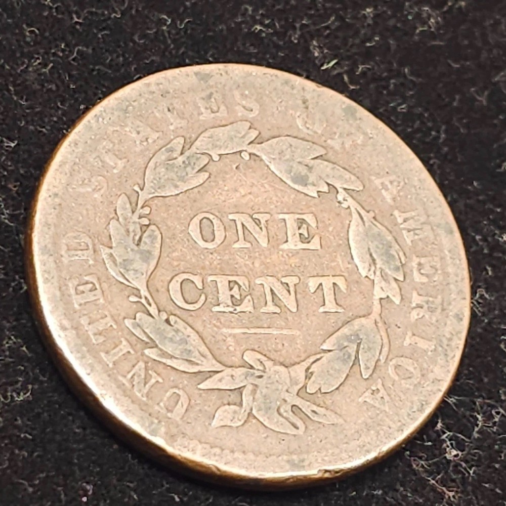 1838 Coronet Head / Large Cent / Very Fine