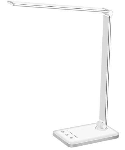 LED Desk Lamp Dimmable Table Lamp Reading Lamp with first-generation Silver