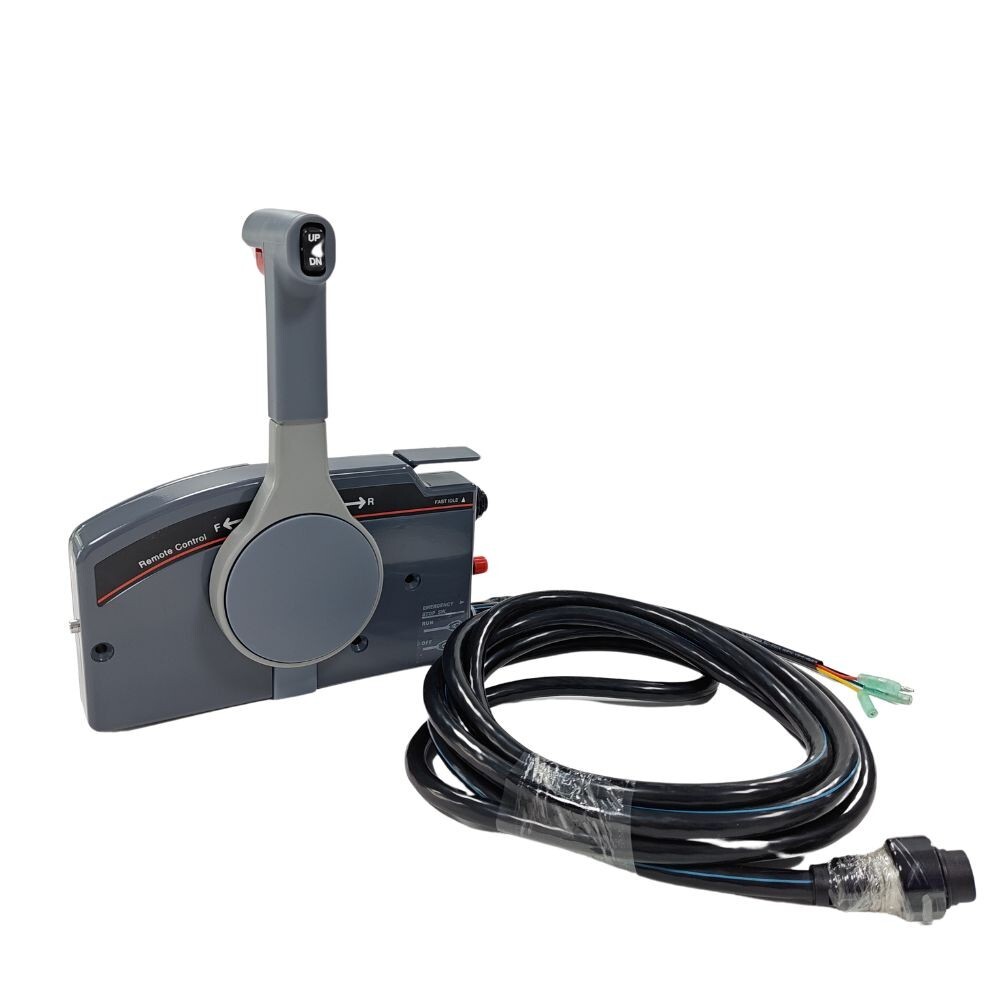 Outboard Remote Control Box 703-48272-12 10Pin 5M Pull To For Yamaha Side Mount