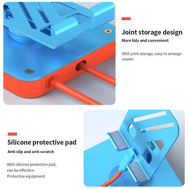 Adjustable Stand Adapter 3in1 Type-C Multi-functional HUB for Switch SmartPhone