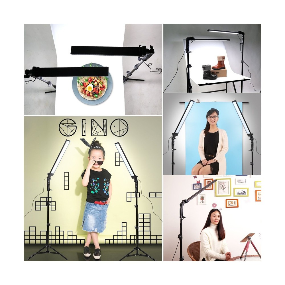 180 LED Light Photography Studio LED Lighting Kit Adjustable Light with Light...