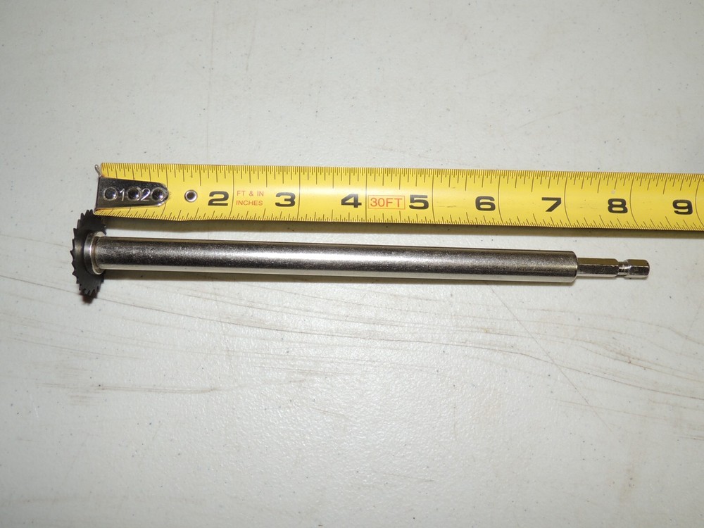 Internal Plastic Pipe Cutter, Quick Drill Connect, inside CUTS PVC ABS, 8" LONG 
