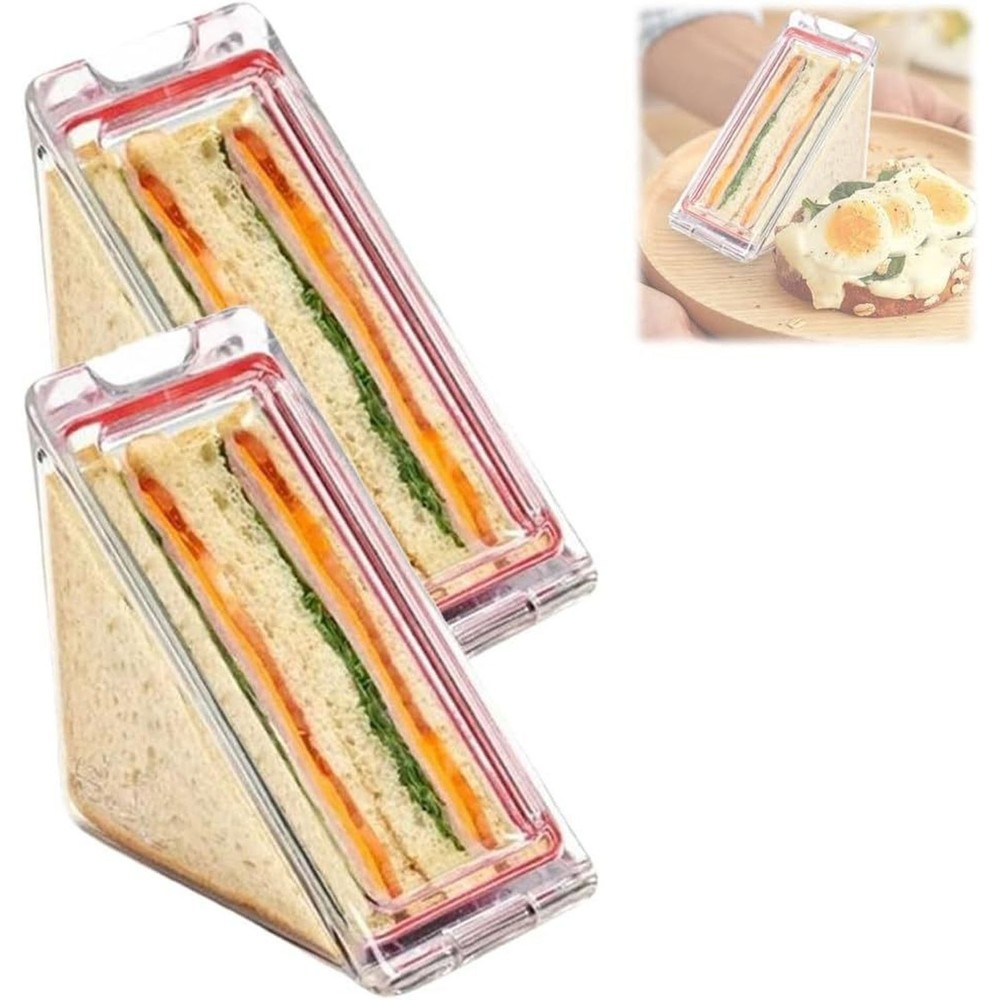 New 2PCS Container Transparent Washable Multifunctional