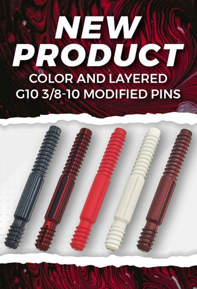 1 White G10 3/8-10 Modified Self Aligning Joint Pin