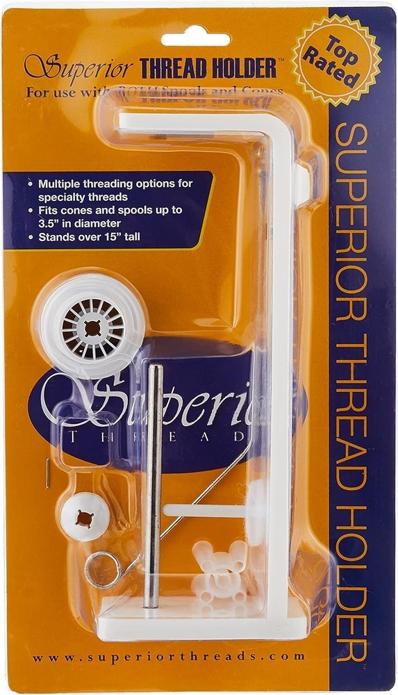 Superior Threads THRDHLDERNEW Holder Thread Stand, 15" Tall, White