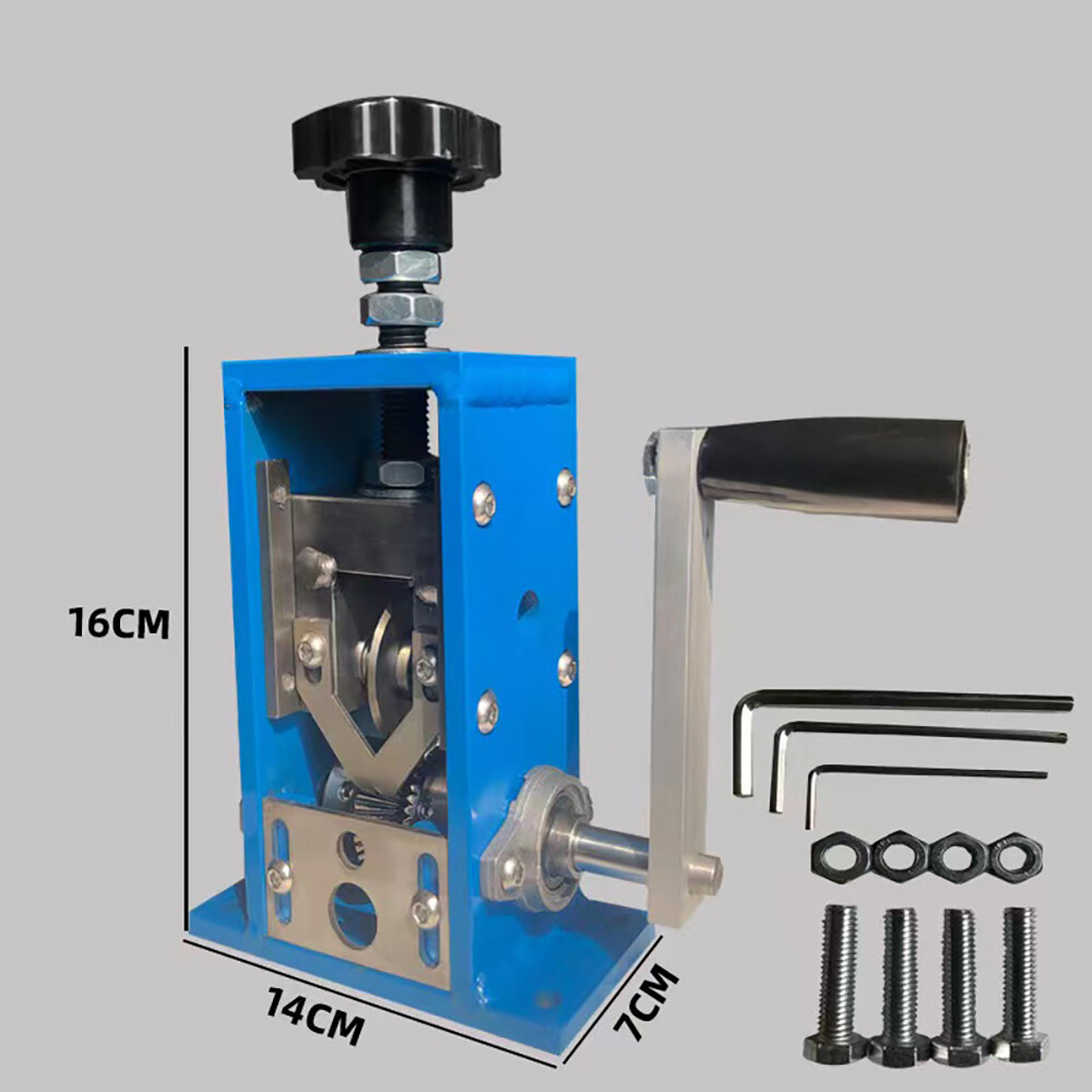 Waste Wire Stripping Machine 1-20MM Adjustable Manual Wire Cable Stripper Peeler