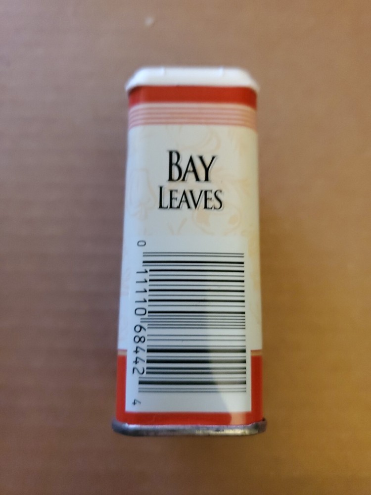 Kroger Bay Leaves Spice Tin, Empty D