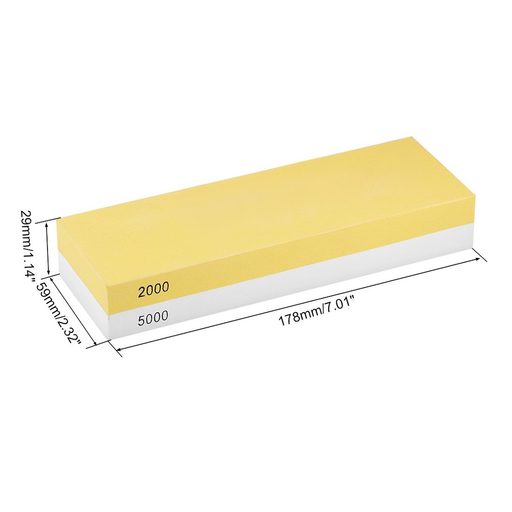 Double-Sided Whetstone Knives Sharpener Sharpening Stone 2000/5000 Grit