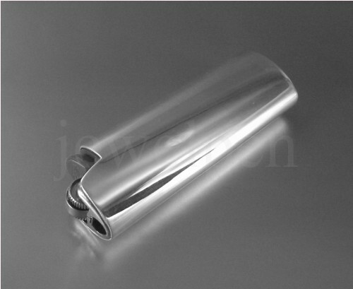 Mini Bic Lighter Case 925 Sterling Silver 2.5X6 Classic Smooth High Gloss (V2)