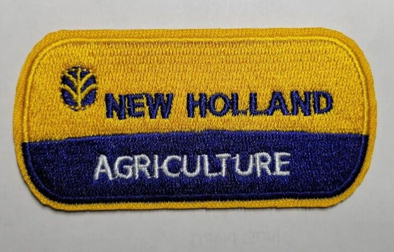 New Holland Agriculture (iron on) embroidered patch