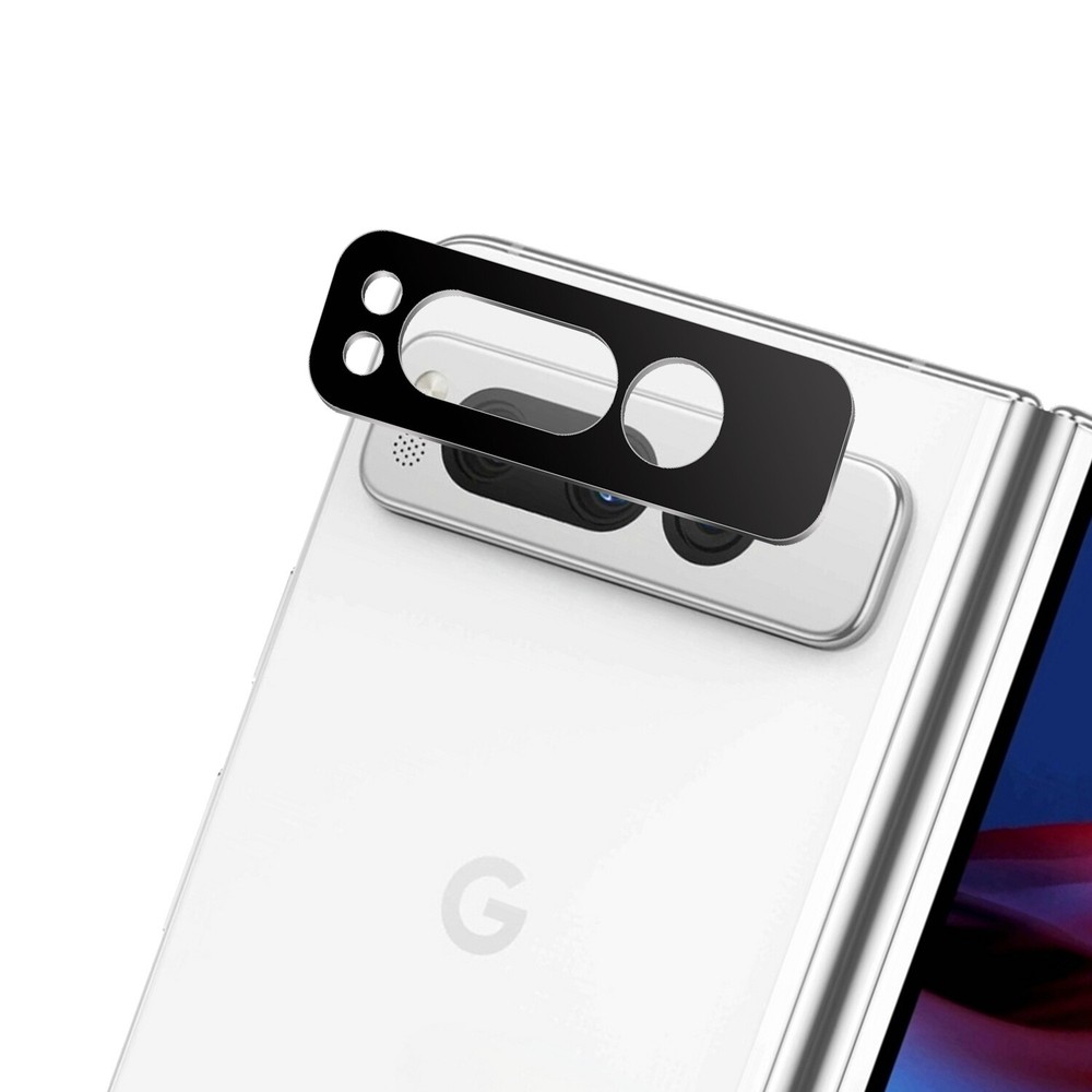 HD Tempered Glass Camera Lens Protector for Google Pixel Fold - Black