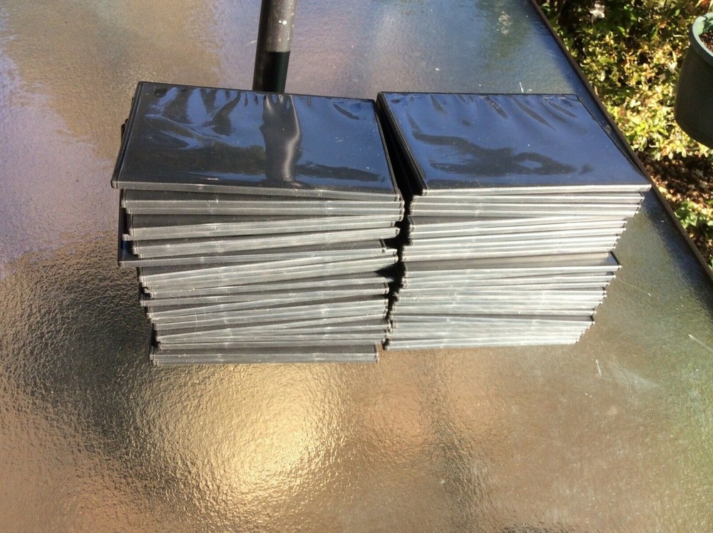 50 EMPTY BLACK DVD CASES