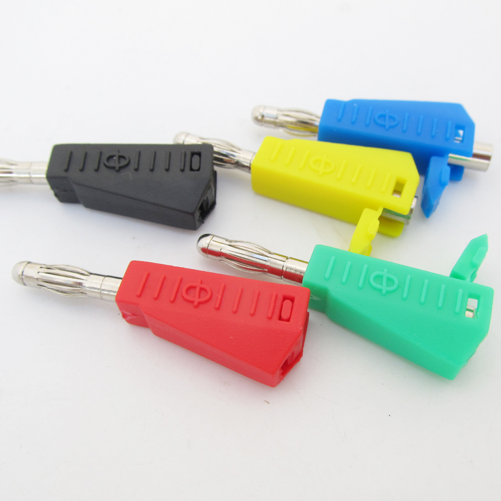 5sets 5Colors Stackable Brass 4mm Banana Plug Lantern Speaker Cable Connector