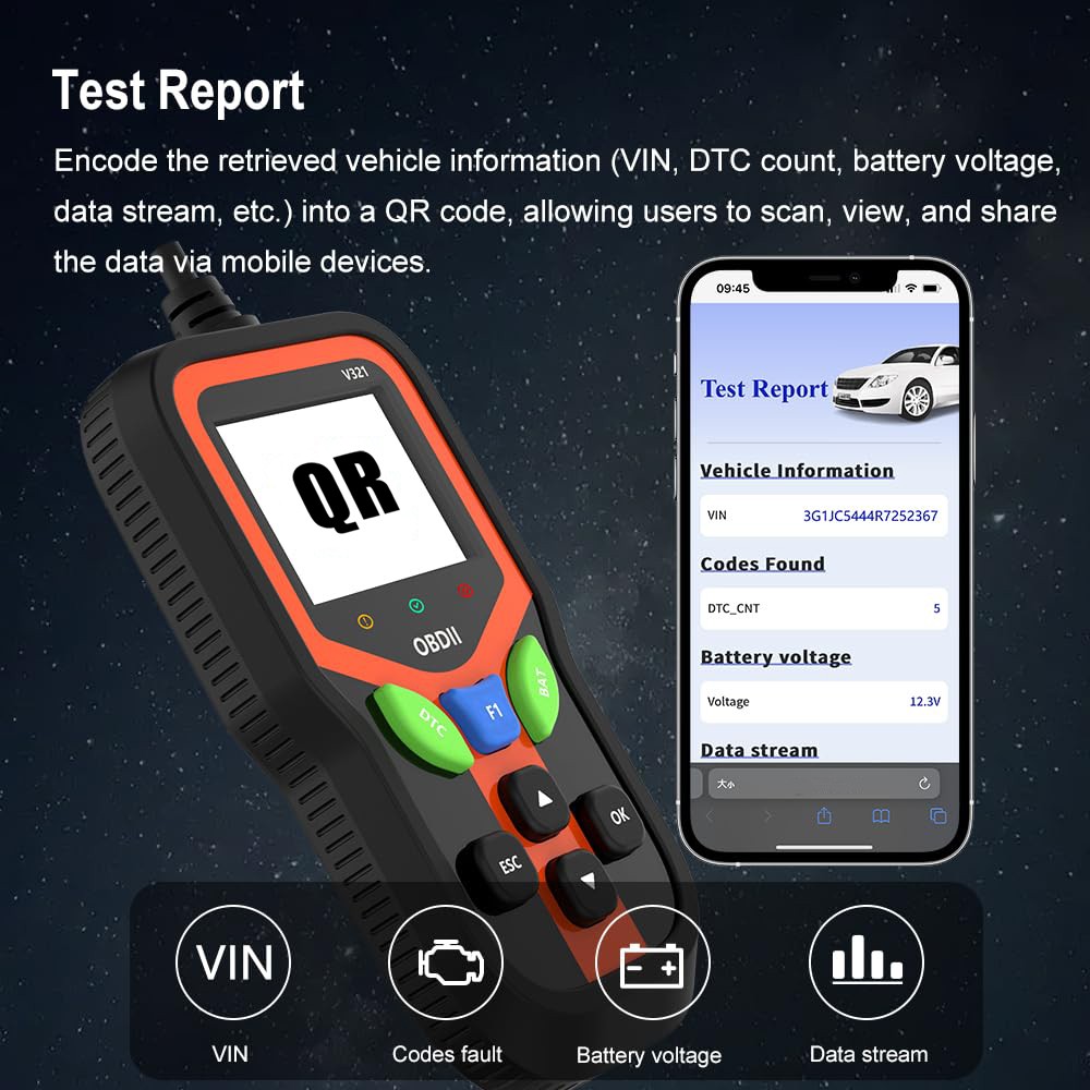 🔥SALE OBD2 Car Scanner Diagnostic Tool Code Reader Battery EVAP O2 Sensor Test
