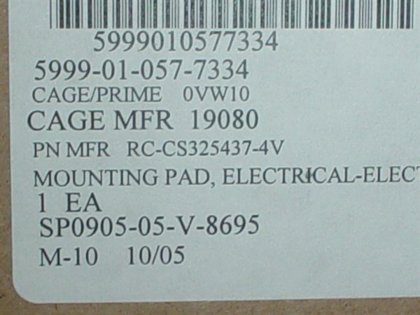 Mil-Spec Part # RC-CS325437-4V 4 Component Mount Diode & Resistor