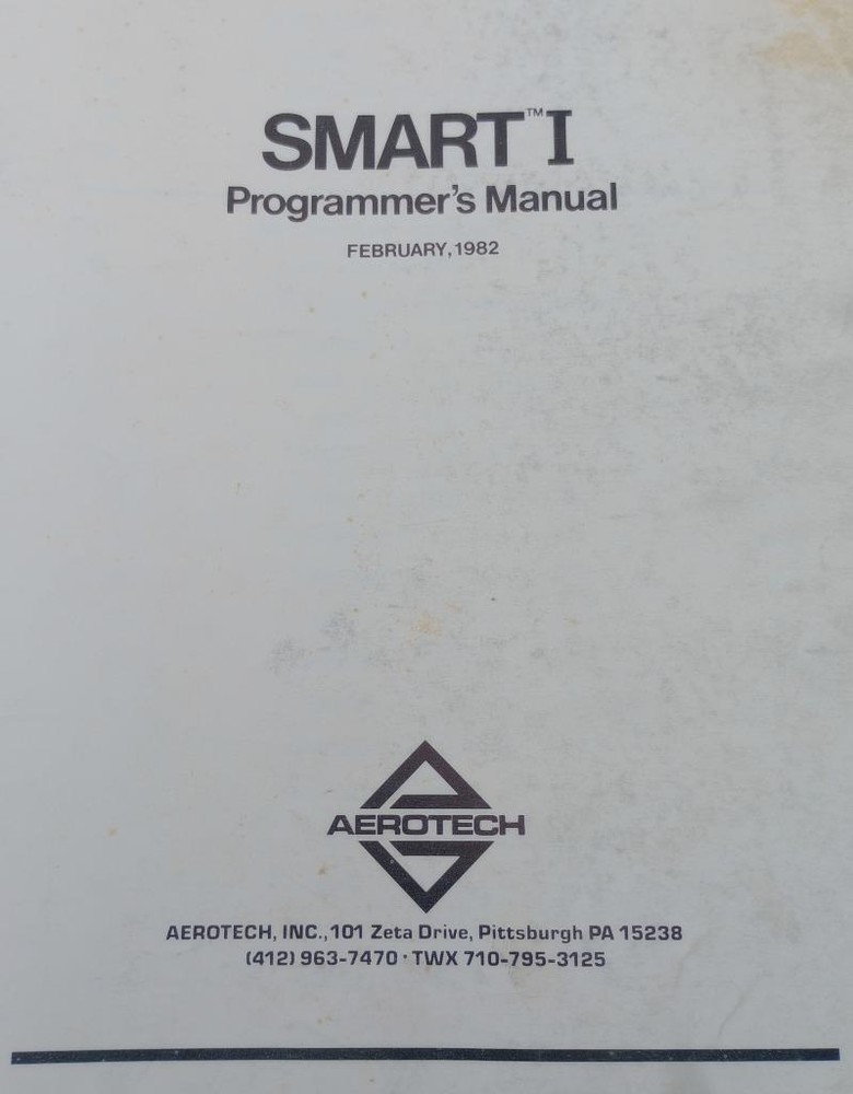 Aerotech Smart I CNC System Programmer's Manual